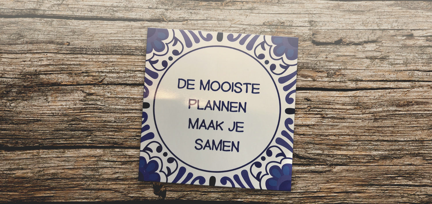 De mooiste plannen maak je samen